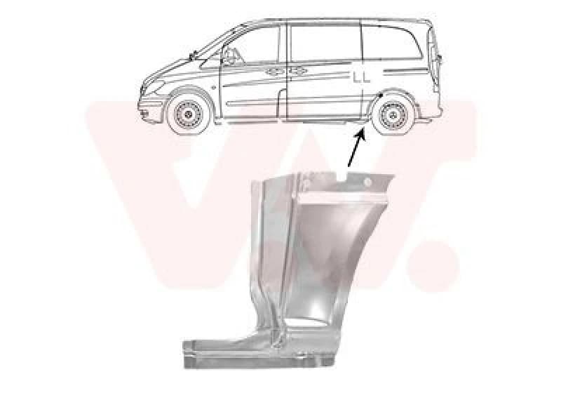 VAN WEZEL Side panel VAN WEZEL 3080141