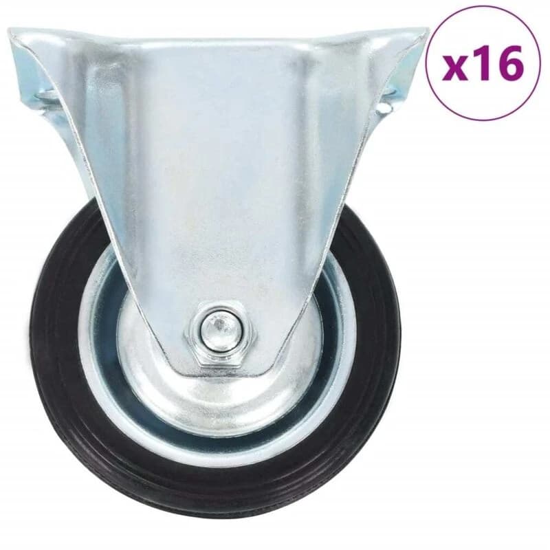 VIDAXL 16 pcs Fixed Casters 75mm Vidaxl 277938