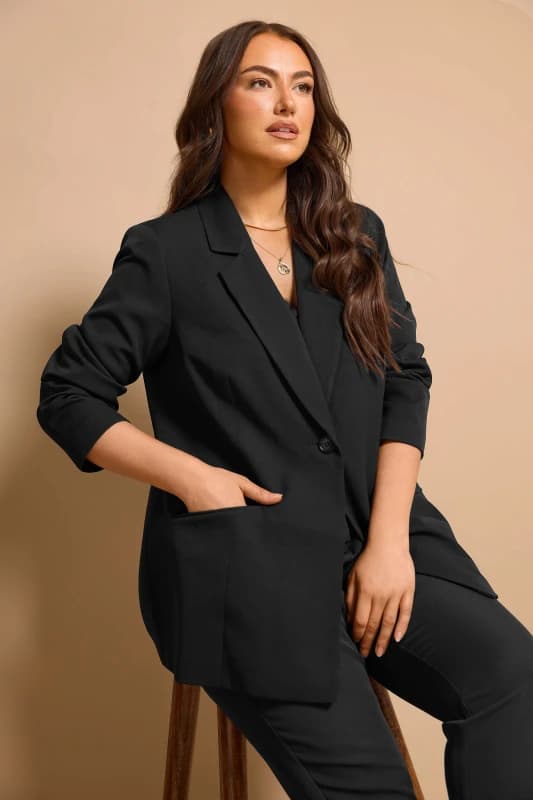 Evans Single Breasted Blazer Black female