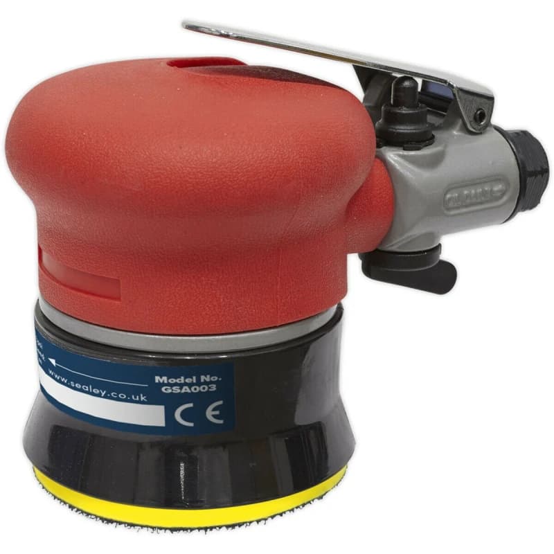 Loops 75mm AIR Orbital Palm Sander - 1/4" BSP - Variable Speed Hook & Loop Backing Pad Multi