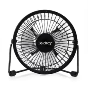 Beldray Black Mini USB Desk Fan 4