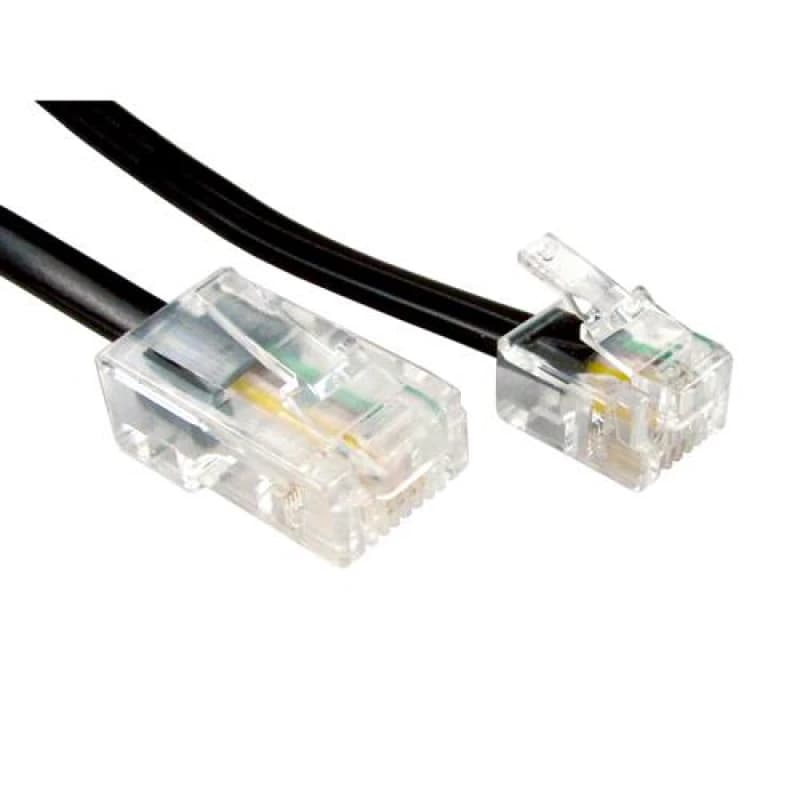 20m RJ45 - RJ11 Cable (Black)
