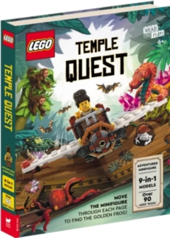 LEGO Books: Temple Quest (with adventurer minifigure, nine buildable models, play scenes and over 90 LEGO elements) Novelty book