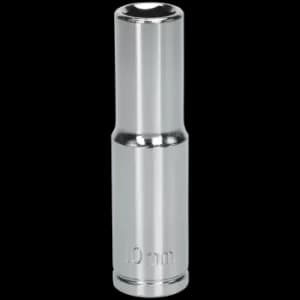 Siegen 3/8" Drive Deep Hexagon WallDrive Socket Metric 3/8" 10mm