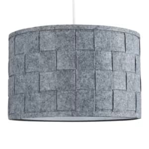 Large Monza Weaved Pendant Shade in Grey