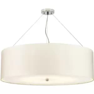 Elstead - LightBox Pearce 34" Cylindrical Pendant with Polished Chrome Ceiling Pan