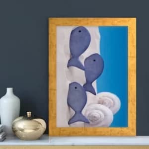AC1935127731 Multicolor Decorative Framed MDF Painting