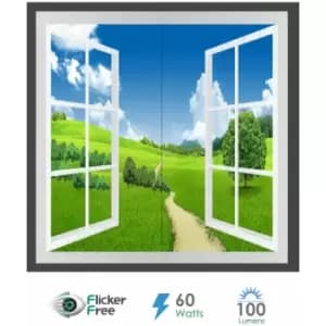 Landscape Window panel set, 120 x 60 Surface Panel, Grassland Design