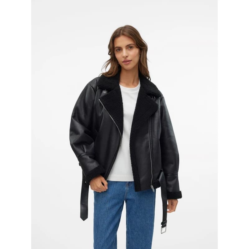 Vero Moda VM Joanna Aviator Jacket - Black 8