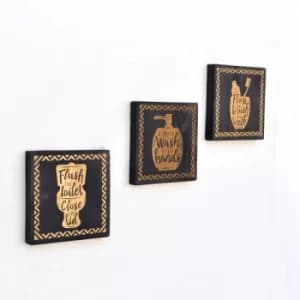 LAZ089 Multicolor Decorative Wooden Wall Accessory