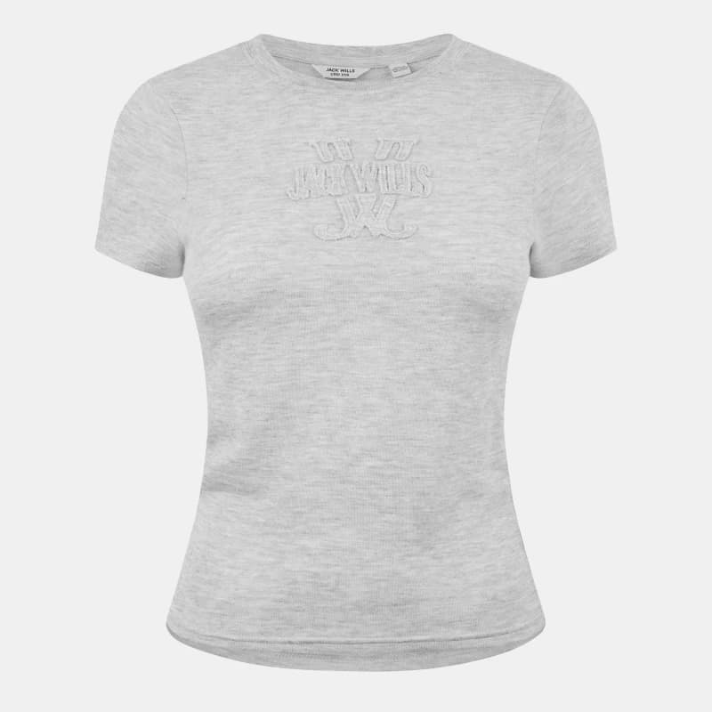 Jack Wills Slub Baby Tee - Grey Grey 8