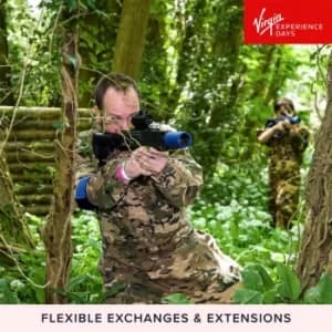 Forest Laser Tag Adventure with Pizza for Two