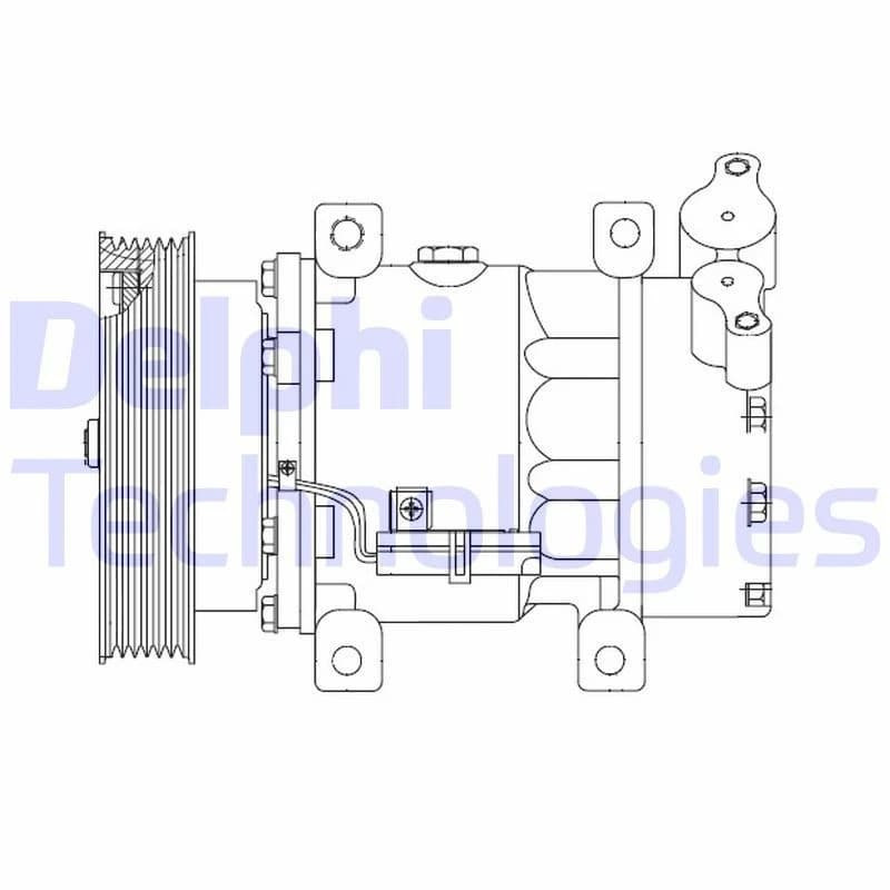 DELPHI Air conditioning compressor DELPHI CS20523
