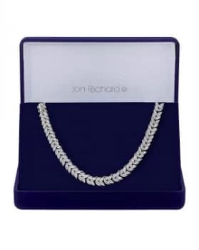 Jon Richard Silver Leaf Necklace