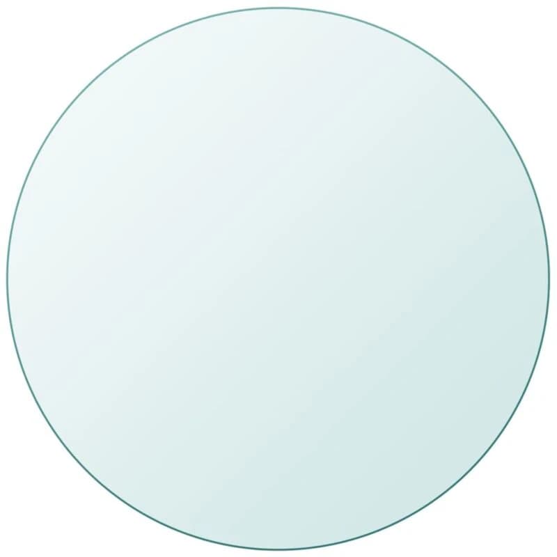 vidaXL Table Top Tempered Glass Round 700mm Replacement Protector Cover Sturdy