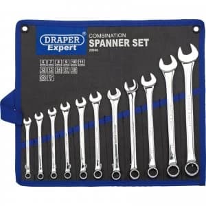 Draper 11 Piece Combination Spanner Set Metric