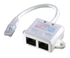 ROLINE T-Adapter Cat. 5e, UTP networking cable White 0.17 m