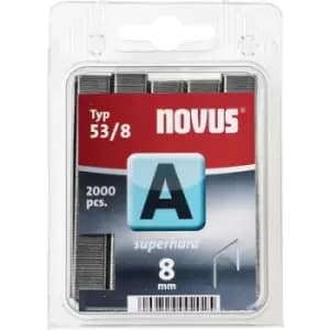 Type 53 fine wire staples 2000 pc(s) Novus 106442000 Dimensions (L x W) 8mm x 11.3 mm
