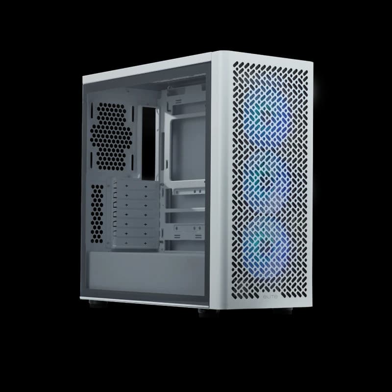 Cooler Master Elite 502 ATX Mid Tower Case - White - E502-WGNN-S00
