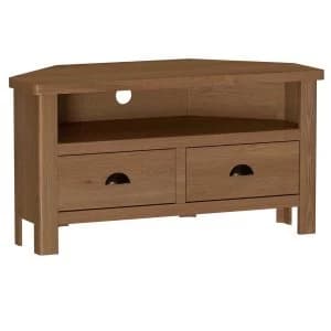 Rosewell Natural Oak Corner TV Unit