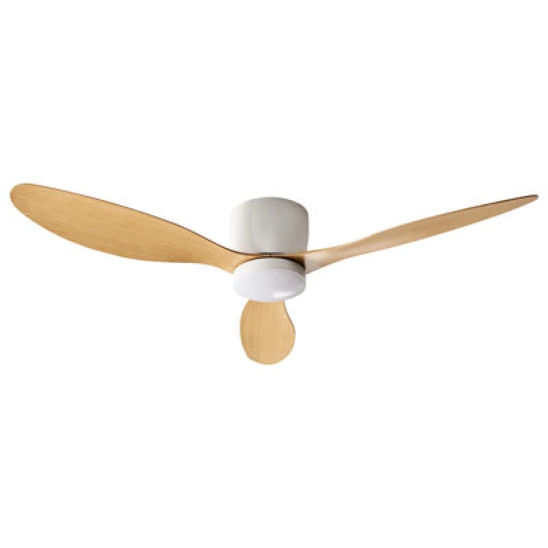Beliani Ceiling Fan With Light Vembar With Remote LED Light Brown