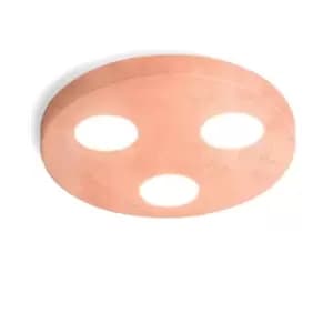 Click Surface Mounted Ceiling Light - Leaf Copper Finish, 3x GX53