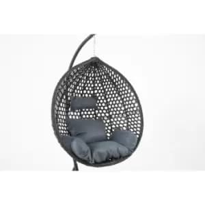 Outdoor Living Onyx Large Hanging Pod Egg Chair