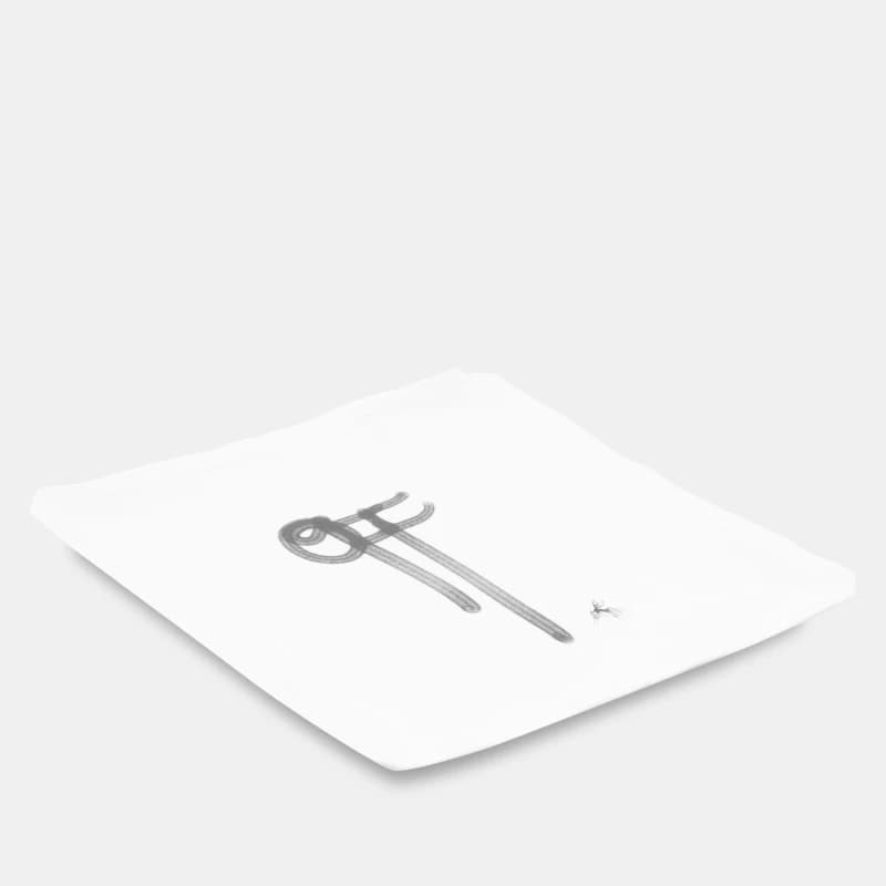 Off White Plates White Black unisex One Size