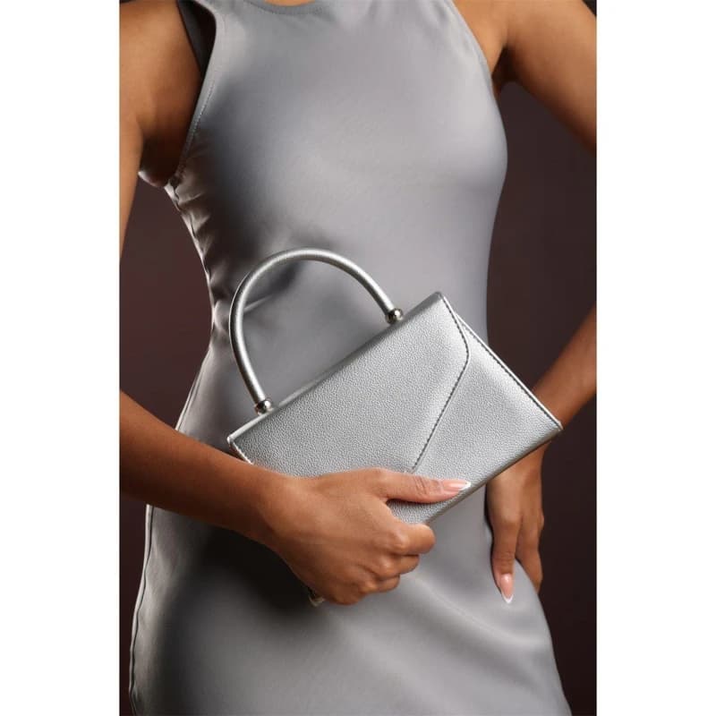 Wheres That From Structured Top Handle Shoulder Bag Silver female One Size