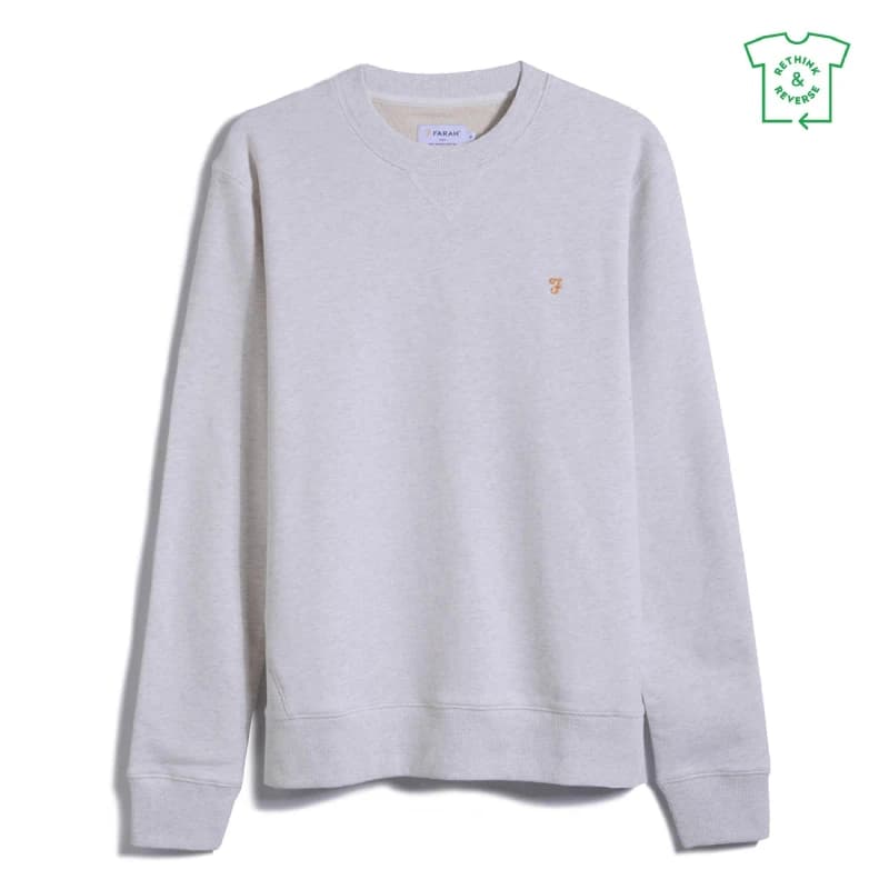 Farah Bones Ls Crew - White White XS