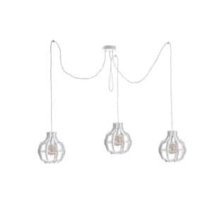 Bento Cluster Pendant Ceiling Light Small White, 3x E27