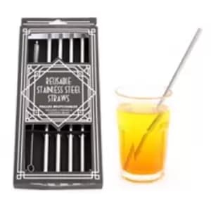 PK4cm Metal Straws & Brush
