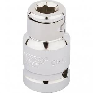 Draper 1/2" Drive 5/16" Hexagon Screwdriver Bit Holding Socket 1/2" 5/16"