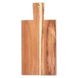Rectangular Paddle Chopping Board with Blue Edge