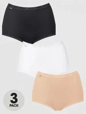 Sloggi Basic+ Maxi 3p, Multi, Size 12, Women
