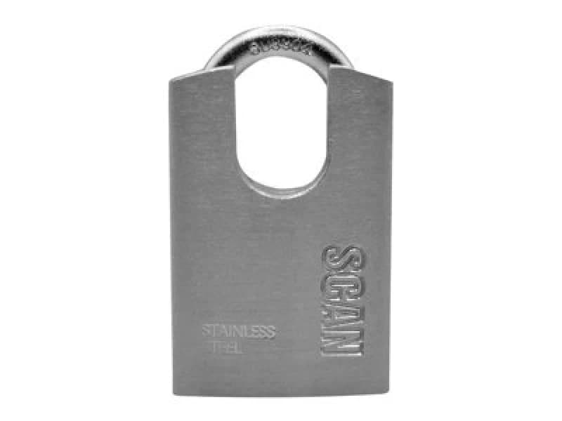 Scan Stainless Steel Shrouded Padlock 40mm Silver