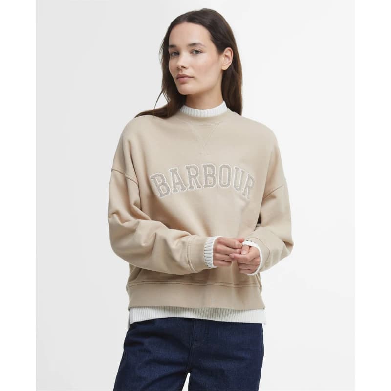 Barbour Silverdale Logo Sweatshirt - Beige Beige 14