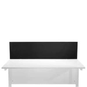 Image of Jemini Black 1200mm Straight Mounted Desk Screen KF78998