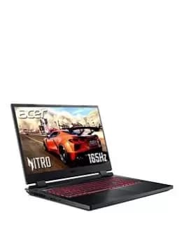 Image of Acer Nitro 5 17.3" Gaming Laptop, Nvidia Geforce RTX 3060, AMD Ryzen 7, 16GB RAM 1TB SSD - Black