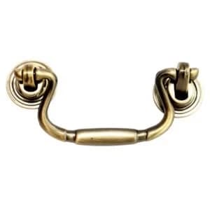 Image of BQ Brass effect Drop Furniture pull handle Pack of 1