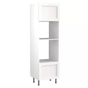 Image of KitchenKIT Shaker 60cm Oven and Microwave Unit - Matt White