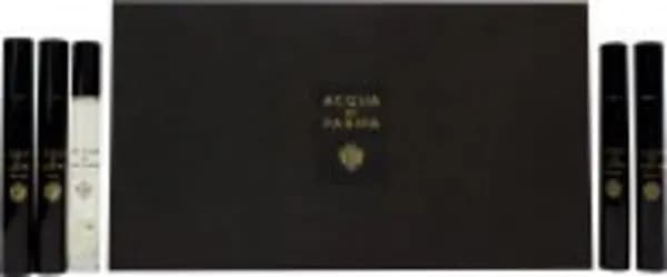 Image of Acqua di Parma Signatures Of The Sun Gift Set 7ml Leather Eau de Parfum + 7ml Oud Eau de Parfum + 7ml Osmanthus Eau de Parfum + 7ml Quercia Eau de par
