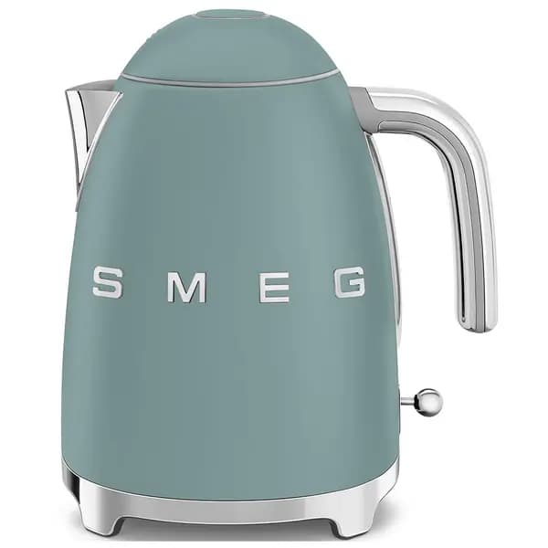 Image of Smeg KLF03EGMUK Retro Style Cordless Kettle in Emerald Green Matte