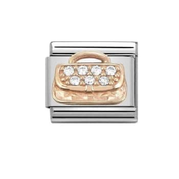 Image of Nomination CLASSIC Rose Gold Handbag With Zirconia Charm 430302/31 *