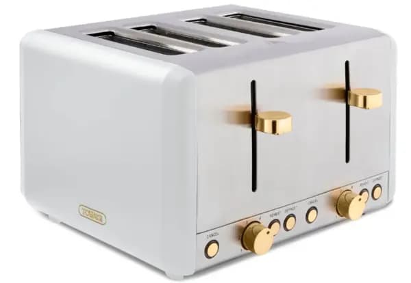 Image of Tower Cavaletto T20051WHT 4 Slice Toaster
