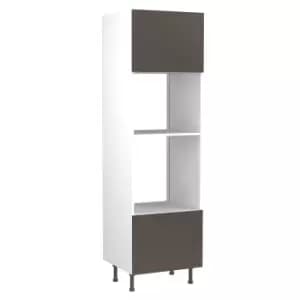 Image of KitchenKIT Slab 60cm Oven and Microwave Unit - Gloss Graphite