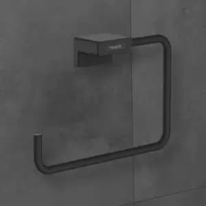Image of Hansgrohe - AddStoris Towel Ring Matt Black - 41754670 - Black