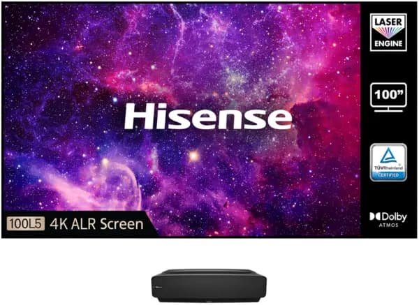 Image of Hisense 100" 100L5FTUKB12 Smart 4K Ultra HD Laser TV