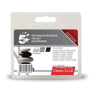 Image of 5 Star Office Canon CLI8 Black Inkjet Cartridge