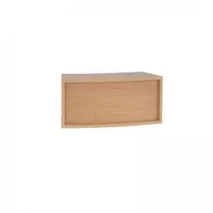 Image of Denver reception 45° curved top unit 800mm - beech